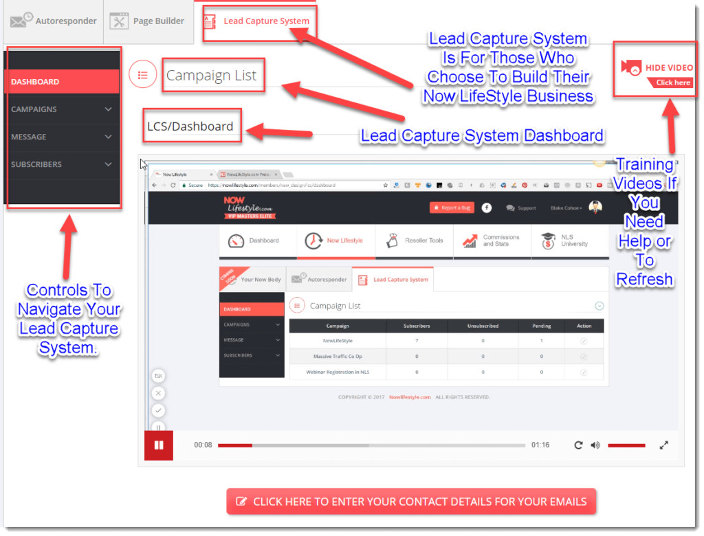 Lead Capture Pages Within The Back Office Of Send Shark
