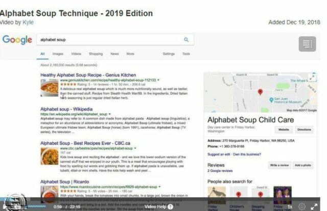 Alphabet Soup Technique Video