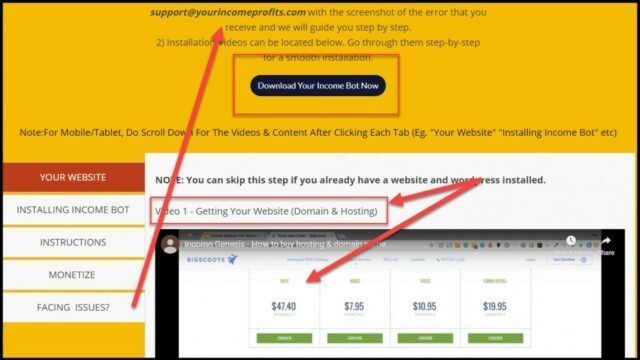 Your Income Profits Hosting And Domains Purchase