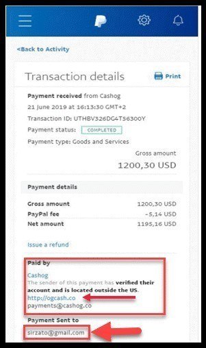 Cashog Payment Proof Is Not Real