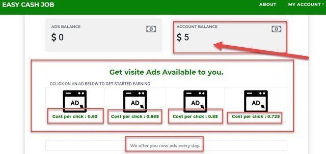 Click Ads And Earn With Easy Cash Job