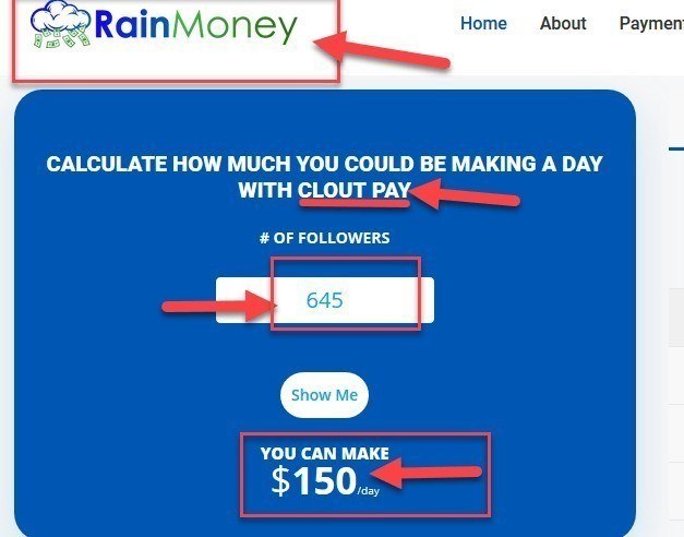 RainMoney And Clout Pay Is A Scam
