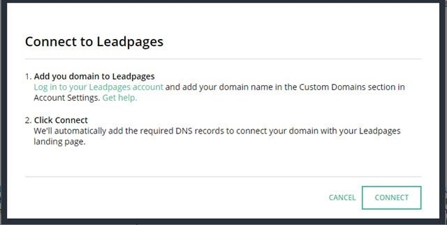 Connect Your Domain With LeadPages